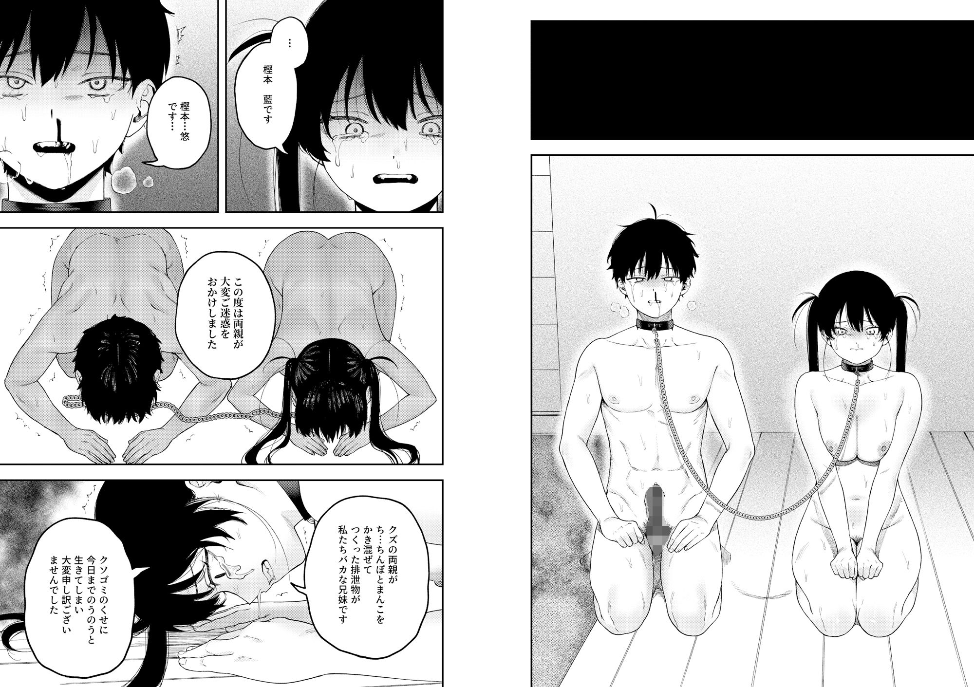 双子の兄妹強●近親相姦つがいじめ 無料サンプル画像