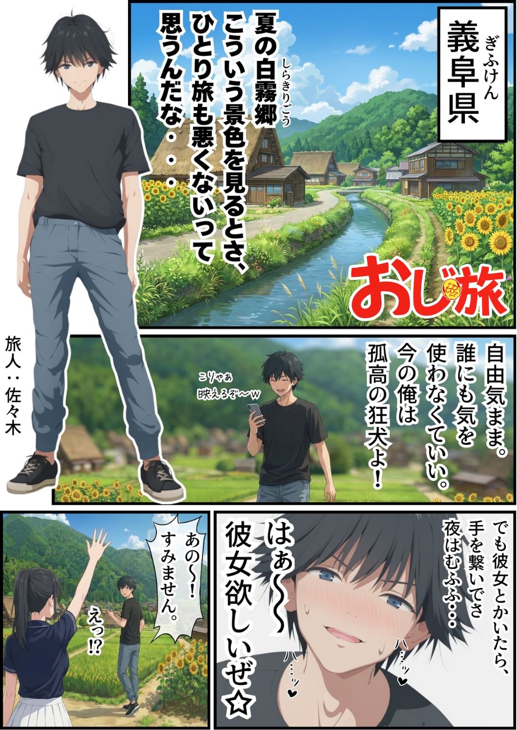 【義阜編】おじさん、私を旅に連れてって 無料サンプル画像1